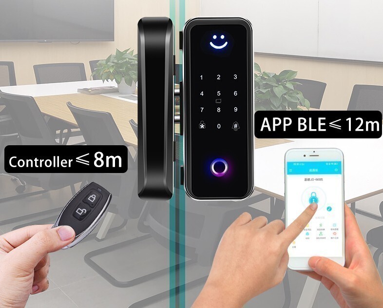 Khóa kính cường lực 669S - Bluetooth TTLock